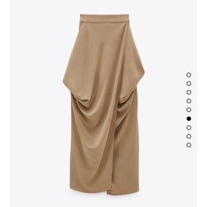 Draped Wrap Skirt
